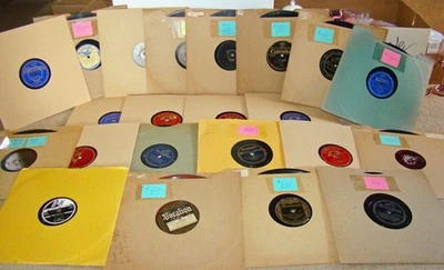 22x Pre-War 78 Records Country, Rock, Blues - Armstrong, Blue Ridge Highballs... - Image 1 of 4