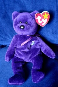Ty Beanie Baby - PRINCESS Diana Bear 1997 RARE & RETIRED - MINT with  TAGS - Picture 1 of 3