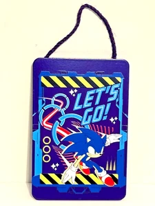 Sonic The Hedgehog Wall Decor 8" X 6" Sega - Picture 1 of 1