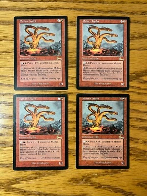 MOLTEN HYDRA PLAY SET OF 4 CARDS, SP, MAGIC: THE GATHERING, MTG URZA'S LEGACY - Image 1 of 2