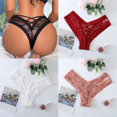 Hollow-out Sexy Cotton Underwear Large Size Spicy Pants Lace Briefs Transparent - Bild 1 von 4