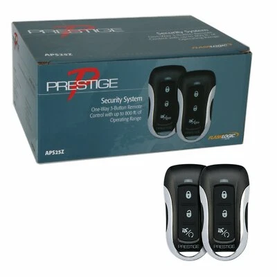 Prestige APS25Z Sistema de seguridad de alarma remoto sin llave de 3 botones 800 pies unidireccional para automóvil Foto 1 de 4