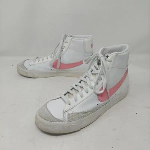 Nike Blazer Mid Top 77 White Pink Leather Sneakers Streetwear CZ1055-144 Sz 8.5 - Picture 1 of 9