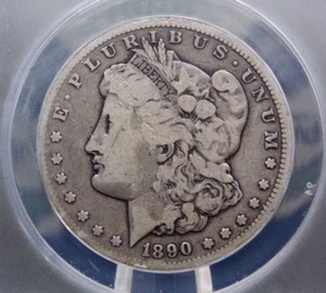 1890 "CC" Morgan SILVER Dollar $1 ANACS VG10 #292 Very Good ECC&C, Inc. - Picture 1 of 5