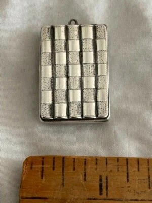 c1810 Thomas Willmore English Sterling Silver Vinaigrette Engine Turned reeded - Image 1 of 3