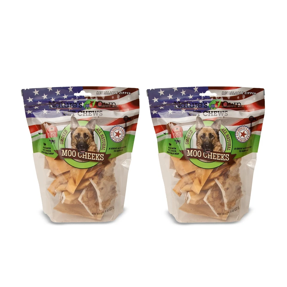 Natural Beef Dog Chews 16 Ounce Soft Thick Dental Treats Smoked Flavor - Image 1 of 4