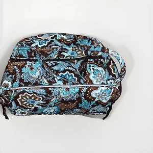 VTG Vera Bradley Java Blue Small Satchel Purse Hand Bag Made in USA - Picture 1 of 5