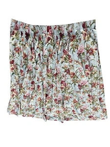 CUSTOM PINCH PLEAT INTERLINED FLORAL DRAPES 87” LONG - Picture 1 of 9