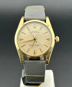Vintage Rolex 34mm Watch Oyster Perpetual Ref 1014 Gold Capped Case - Picture 1 of 9