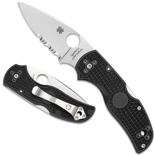 Spyderco 2.95" Native 5 CPM S30V Combination Edge Black FRN Handle C41PSBK5 NEW - Image 1 of 1