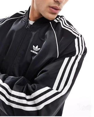 NEW MENS ADIDAS ORIGINALS SUPERSTAR TREFOIL BOMBER JACKET ~SIZE XL  #HL9203 - Image 1 of 4