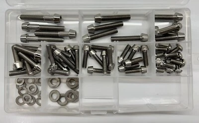 Titanium Mountain Bike, Gravel Bike, MTB Bolt Kit - Natural - Image 1 of 2