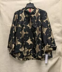 Giacca donna IC By Connie K nera e oro taglia XL con etichette - Foto 1 di 7