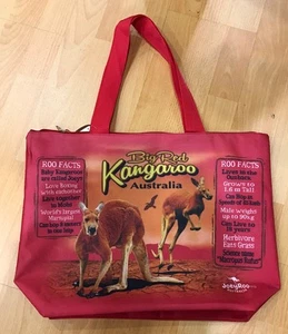 3XAustralian Souvenir Large Travel Bag New Designs Big Red Kangaroo Shopping Bag - Picture 1 of 2