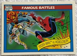 Famous Battles Spider-man vs. Hobgoblin card 112 Marvel Series 1 Impel 1990 - Picture 1 of 2