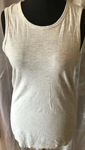 H&M Basic Organic Cotton Children Muskel-T-Shirt Size 170 14 Years Grey Mottled - Picture 1 of 10