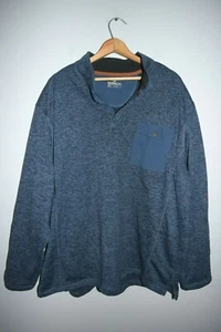 Outdoor Life Men's Collar Pullover Long Sleeve Sweater Size XXL Blue - Picture 1 of 7