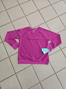 NWT Girls Size M(7/8) MTA Sport Magenta Purple Textured Long Sleeve Active Top - Picture 1 of 8