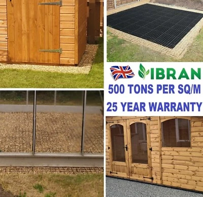 IBRAN X 6ft x 4ft ECO Shed Bases (2m x 1.5m) Also for Log Cabins Greenhouses Saunas etc