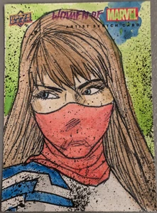 2024 Upper Deck Women Of Marvel Sketch Card of Silk by Jeffrey Benitez RARE! NEW - Picture 1 of 1
