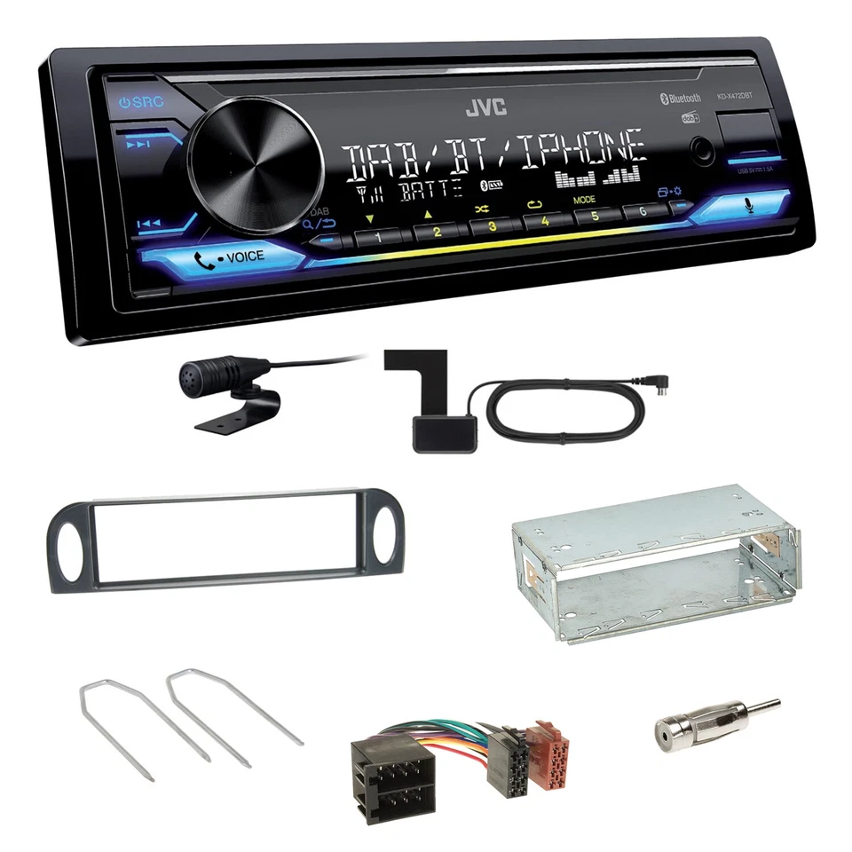 JVC KD-X472DBT Digitalradio Bluetooth MP3 Einbauset für Citroen C5 bis 07/2004 - Bild 1 von 1