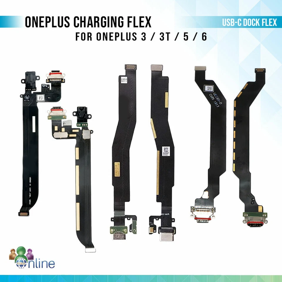 For OnePlus 3T 1+3T/ 5/ 6 Replacement Charging Flex USB-C Port Dock Cable Ribbon - Image 1 of 1