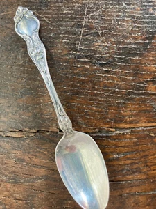 Antique Sterling WALLACE VIOLET 1904 5PM Teaspoon ART NOUVEAU FLORAL "Marie" - Picture 1 of 7