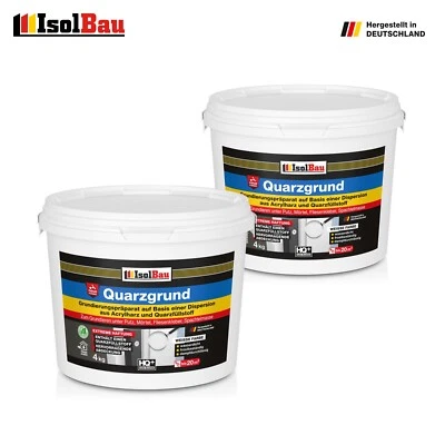 Quarzgrund Haftgrund Putzgrund 8 kg Putz Quarz Grundierung Isolbau Weiß - Bild 1 von 4