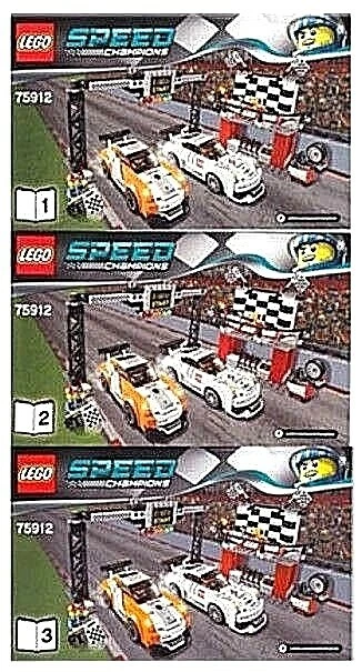 ⭐LEGO INSTRUCTIONS⭐ for Speed Champions PORSCHE 911 GT CARS # 75912 MANUALS NEW - Image 1 of 1