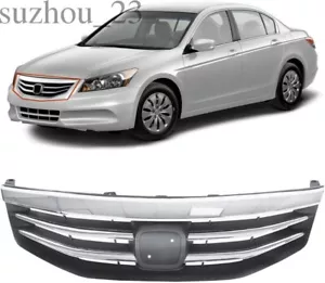 For Honda Accord 2011 2012 Chrome Front Upper Grille Radiator Bumper Upper Grill - Picture 1 of 16
