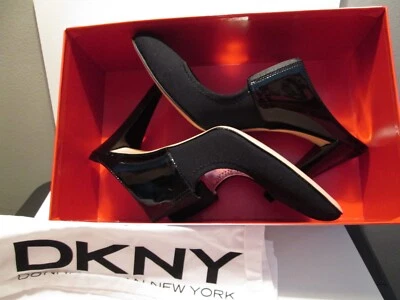 DKNY SLIP ON  HEELS BLACK SIZE 9 - Изображение 1 из 4