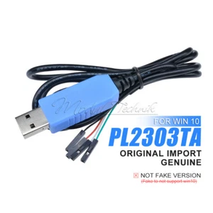Genuine PL2303TA USB to TTL RS232 For WIN10 AVR MCU ARM Download Cable - Picture 1 of 6