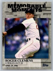 2017 Topps #MM-5 Roger Clemens Memorable Moments NM+