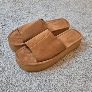 Vince Palley Plateau Pantolette Sandale braun Wildleder Größe 8 - Bild 1 von 7