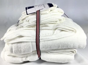 Set asciugamani Tommy Hilfiger Zero Twist 6 pezzi 2 ogni bagno/asciugamani salviette nuovo con etichette - Foto 1 di 3