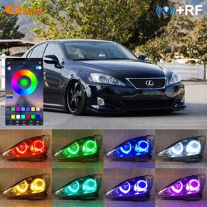 Para Lexus IS II 220 250 350 F 2010 Multicolor RGB LED Ojos de Ángel Bluetooth APP - Imagen 1 de 12