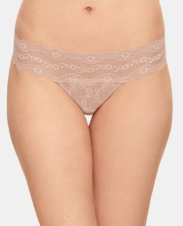 Braguita de bikini B.tempt'd by Wacoal para mujer de encaje beso en rosa humo talla XL NUEVA CON ETIQUETAS Foto 1 de 1