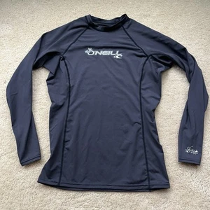 O'Neill Women's Black Long Sleeve UPF 50+ Skins Rash Guard - Size L - EUC - Bild 1 von 7