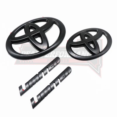 Front Grill Emblem Rear Tailgate Side Overlay Blackout For Sequoia Limited/SR5 Foto 1 de 4