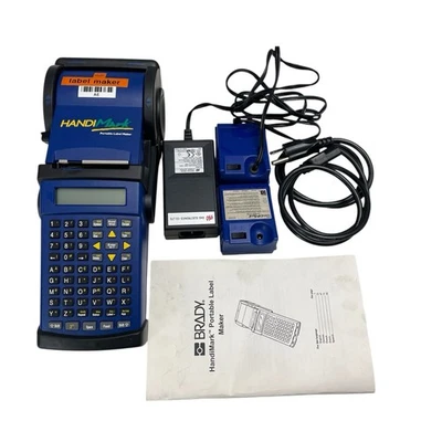 Brady LCD HandiMark Portable Label Maker with AC Power Adapters, Manual & Case - Image 1 of 4
