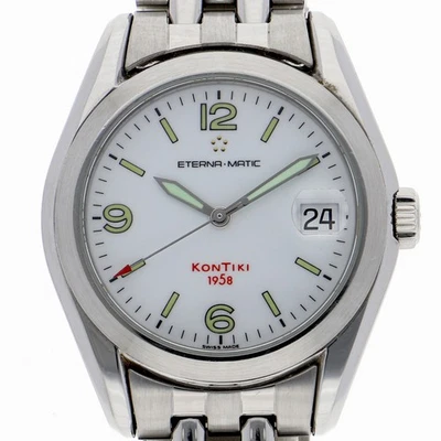 RELOJ Eterna 1571.41 Eternamatic Kontiki blanco SS AT Foto 1 de 4