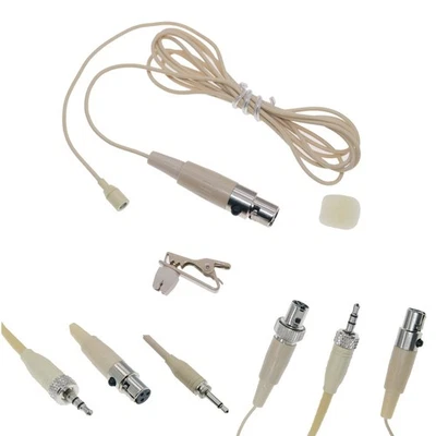 WCB2D Lavalier Microphone For Shure 4-Pin Mini Sennheiser G2 G3 G4 AKG 3Pin TA3F - Image 1 of 4