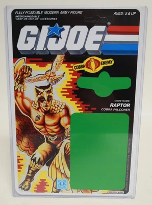 Raptor Cobra Falconer GI Joe Repro Reproduction Cardback Figure File Card 6485 - Image 1 of 4