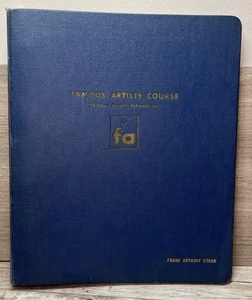 VTG 1960 Famous Artists Course BINDER ONLY 14" x 12" x 2" - Extra Large for Art - Picture 1 of 15