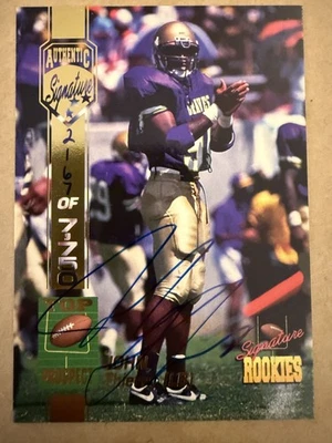 1994 Signature Rookies John Thierry #54 Authentic Signatures /7750 (AU, RC) - Image 1 of 2