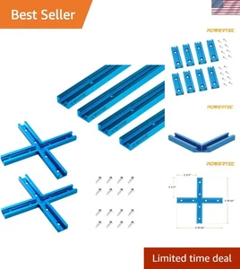 Aluminum T-Track & Intersection Kit, 4pc Set - Picture 1 of 14