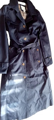 Brand new with tags weatherproof navy raincoat women size medium with hood - Image 1 of 4