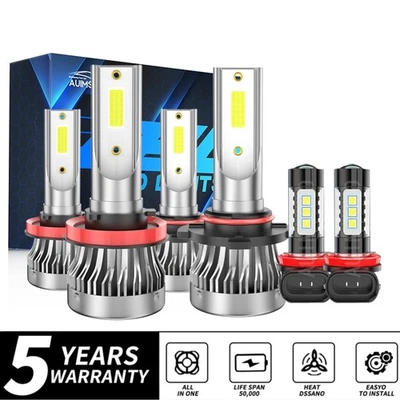 Faros LED + luces antiniebla bombillas para Toyota Prius V Base Wagon 4 puertas 2012-2018 Foto 1 de 4