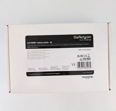 StarTech.com 2x2 HDMI Matrix Switch - 4k  (NEW) - Image 1 of 4