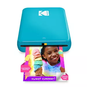 Kodak Step Mobile Instant Photo Printer, Portable Zink 2x3 Mini Printer, Blue - Picture 1 of 6